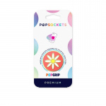 PopSockets PopGrip PREMIUM Enamel Quaint Daisy Coral