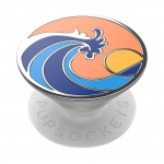 PopSockets PopGrip PREMIUM Enamel Ride The Wave Coral