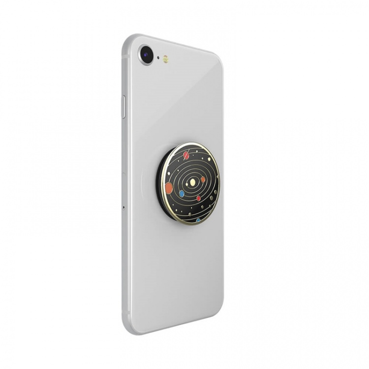 PopSockets PopGrip PREMIUM Enamel Solar flare Black