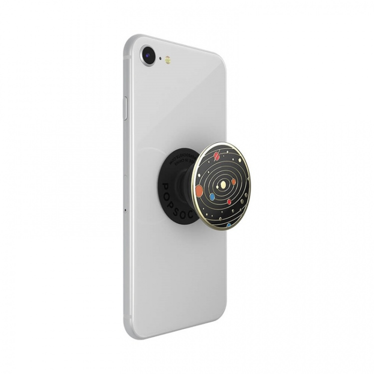 PopSockets PopGrip PREMIUM Enamel Solar flare Black
