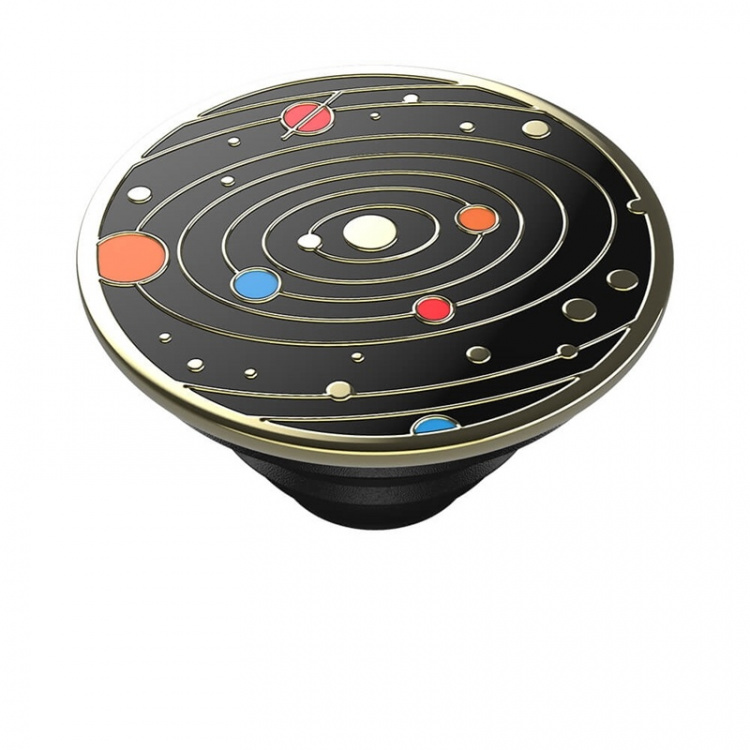 PopSockets PopGrip PREMIUM Enamel Solar flare Black