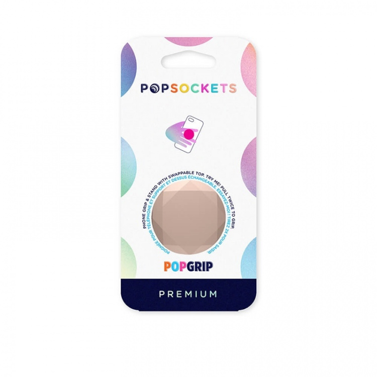 POPSOCKETS Metallic Diamond Rose Gold Aftageligt Greb m. Standerfunktion Premium