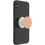 PopSockets PopGrip PREMIUM Pebbled Vegan Leather Rose Gold