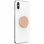PopSockets PopGrip PREMIUM Pebbled Vegan Leather Rose Gold