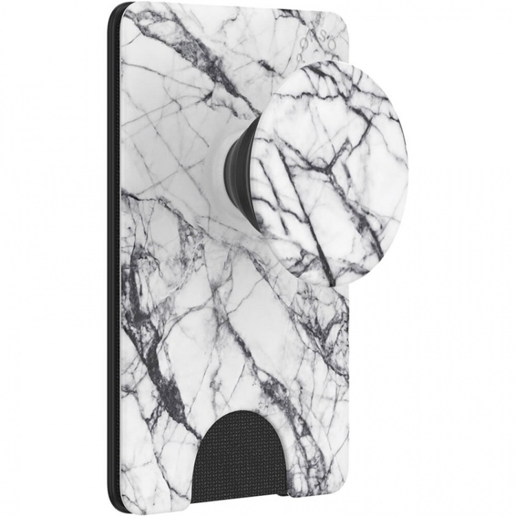 PopSockets PopWallet+ Dove White Marble PopSockets PopWallet+ Dove White Marble