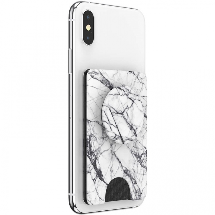 PopSockets PopWallet+ Dove White Marble PopSockets PopWallet+ Dove White Marble