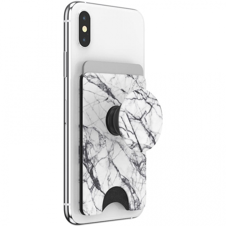 PopSockets PopWallet+ Dove White Marble PopSockets PopWallet+ Dove White Marble