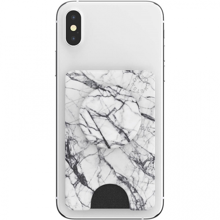 PopSockets PopWallet+ Dove White Marble PopSockets PopWallet+ Dove White Marble