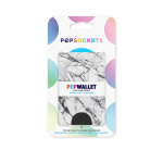 PopSockets PopWallet+ Dove White Marble PopSockets PopWallet+ Dove White Marble