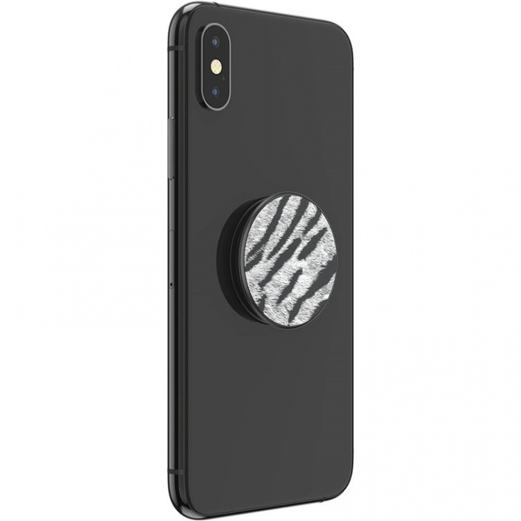 PopSockets PopGrip PREMIUM Vegan Leather Zebra