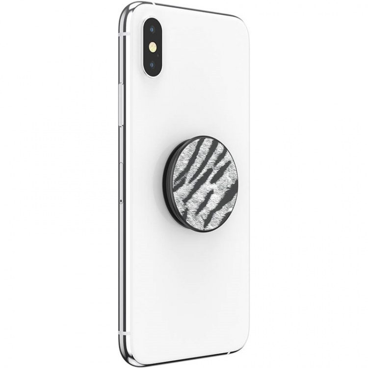 PopSockets PopGrip PREMIUM Vegan Leather Zebra