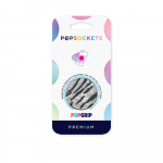 PopSockets PopGrip PREMIUM Vegan Leather Zebra