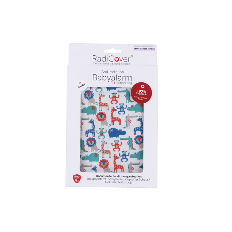 Radicover Strålingsbeskyttende Babyalarm Pose Large Babyprint