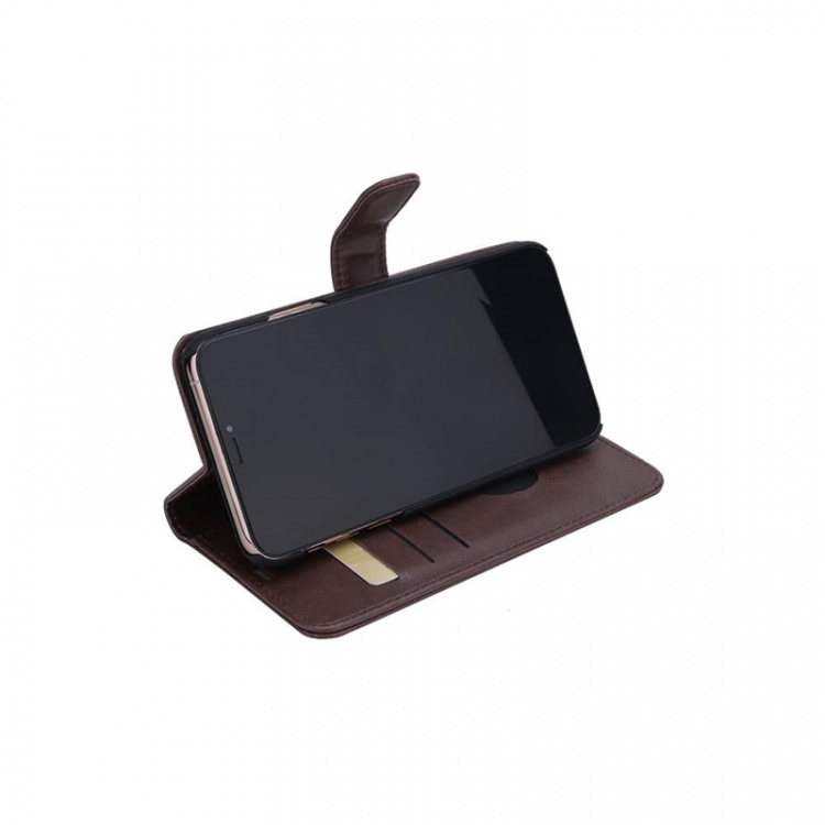 Radicover Strålingsbeskyttende Wallet PU iPhone 11 Pro Max Flipcover RFID Brun