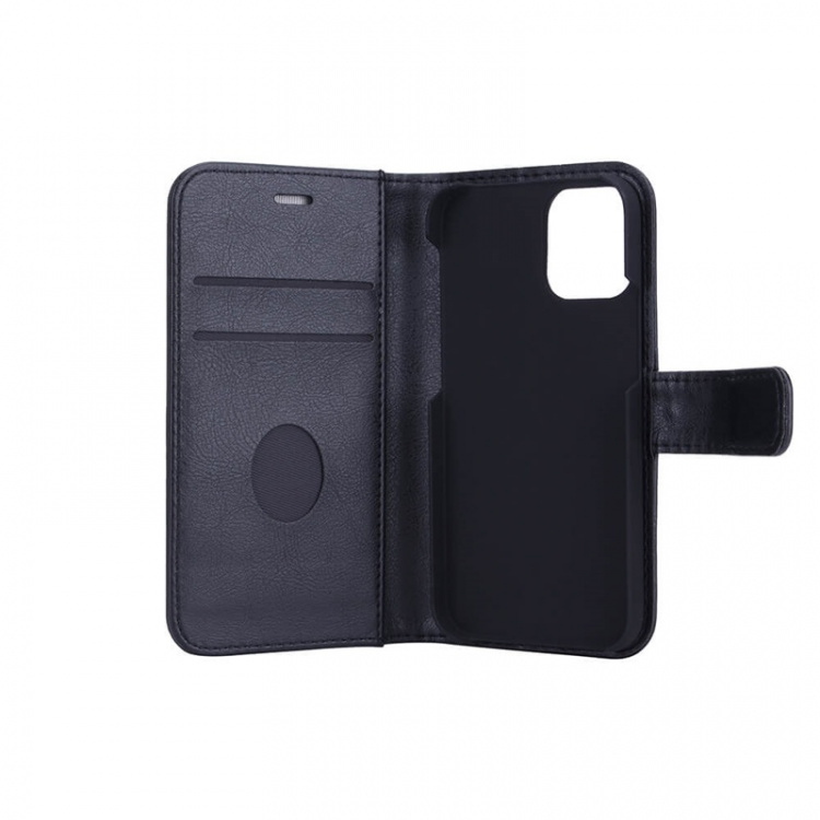 Radicover Strålingsbeskyttende Wallet PU iPhone 12 Mini Flipcover RFID Sort