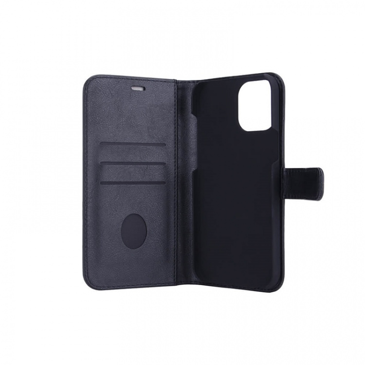 Radicover Strålingsbeskyttende Wallet PU iPhone 12 Pro Max Flipcover RFID Sort
