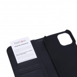 Radicover Strålingsbeskyttende Wallet PU iPhone 12 Pro Max Flipcover RFID Sort