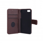 Radicover Strålingsbeskyttende Wallet PU iPhone 5/5S/SE Flipcover RFID Brun