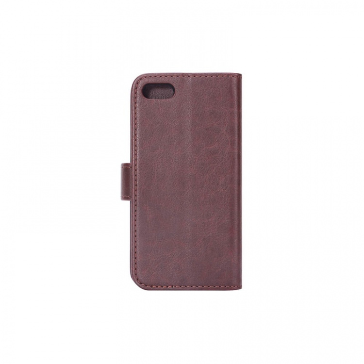 Radicover Strålingsbeskyttende Wallet PU iPhone 5/5S/SE Flipcover RFID Brun