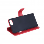 RADICOVER Strålingsbeskyttende Wallet PU iPhone 6/7/8/SE2020/22 Flipcover RFID Rød