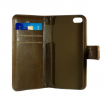 Radicover Strålingsbeskyttende Wallet PU iPhone 6/7/8/SE2020/22 Flipcover RFID Brun