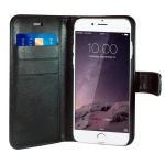 Radicover Strålingsbeskyttende Wallet PU iPhone 6/7/8/SE2020/22 Flipcover RFID Sort