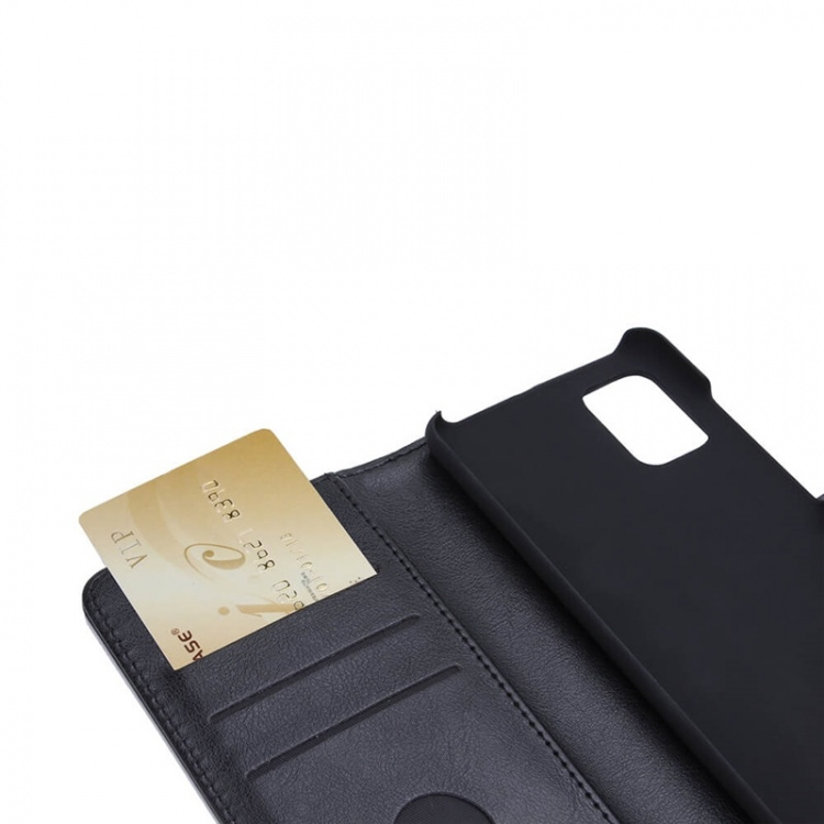 Radicover Strålingsbeskyttende Wallet PU Samsung Galaxy A51 Flipcover RFID Sort