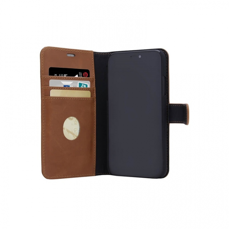 Radicover Strålingsbeskyttende Wallet Læder iPhone 11 2in1 Exclusive RFID Brun