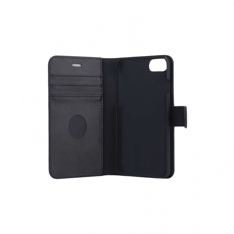 Radicover Strålingsbeskyttende Wallet Læder iPhone 6/7/8/SE2020/22 2in1 Magnetcover Sort