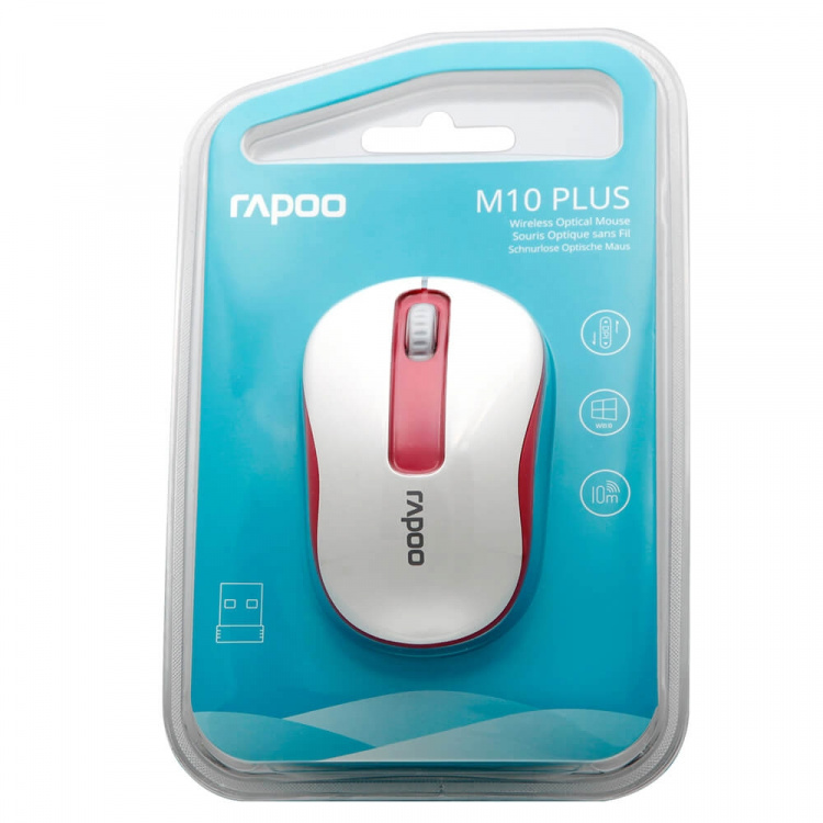 Rapoo Mouse M10 Plus Wireless 2.4GHz Red Rapoo Mouse M10 Plus Wireless 2.4GHz Red
