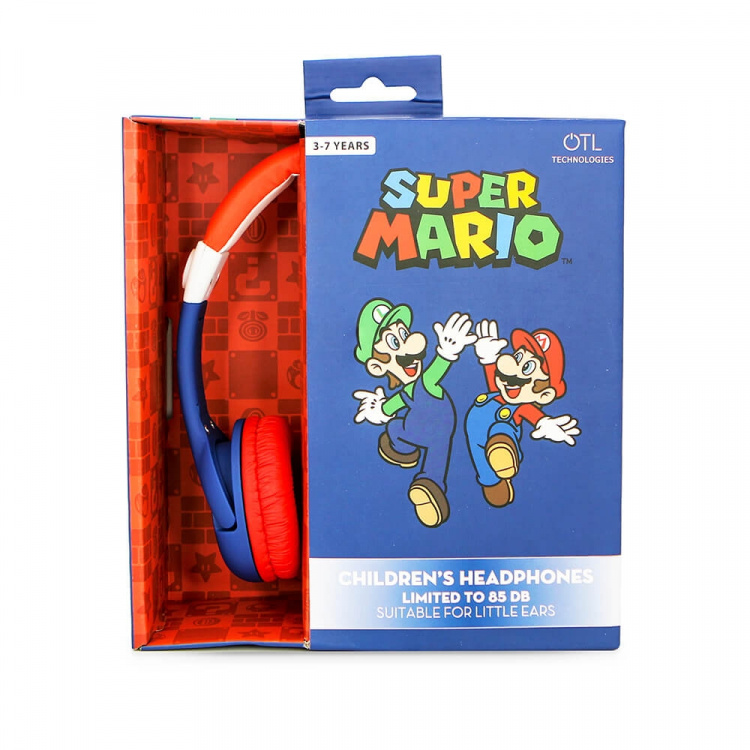 Super Mario Høretelefoner On-Ear Junior 85db Mario