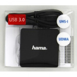 Hama Kortlæser USB 3.0 Multi SD/microSD/CF Sort