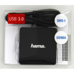 Hama Kortlæser USB 3.0 Multi SD/microSD/CF Sort