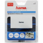 Hama Kortæser USB 3.0 Multi SD/Micro/CF/MS Hvid