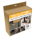 D-LINE Kabelkanal Gulv PVC Pro Sort 1.8m