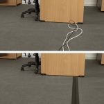 D-LINE Kabelkanal Gulv PVC Pro Sort 1.8m