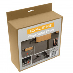 D-LINE Kabelkanal Gulv PVC Pro Sort 1.8m