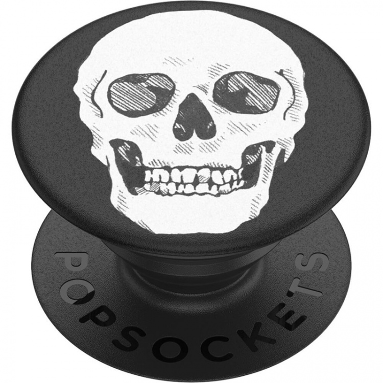 POPSOCKETS Shaky Bones White Aftageligt Greb m. Standerfunktion