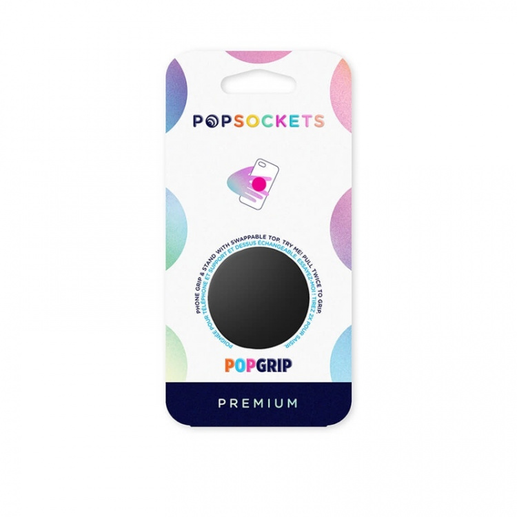 PopSockets PopGrip PREMIUM Aluminum Black
