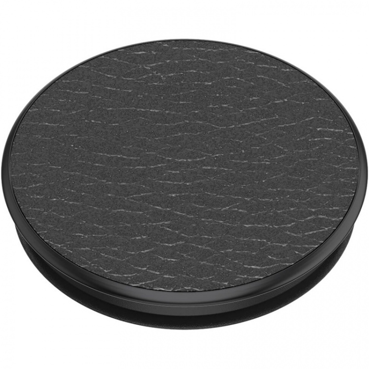 PopSockets PopGrip PREMIUM Pebbled Vegan Leather Black