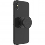 PopSockets PopGrip PREMIUM Pebbled Vegan Leather Black