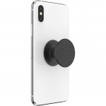 PopSockets PopGrip PREMIUM Pebbled Vegan Leather Black