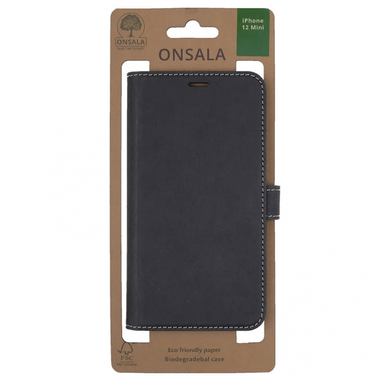 Onsala ECO Wallet iPhone 12 Mini Sort