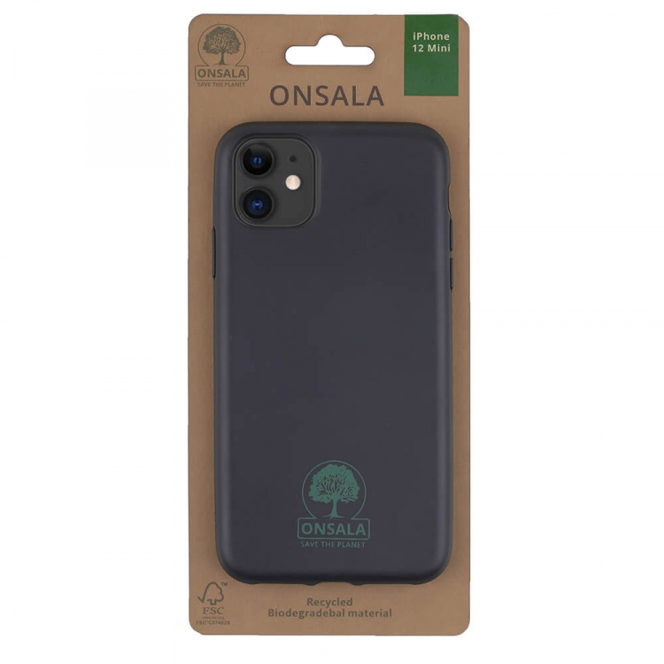 Onsala ECO Mobilcover iPhone 12 Mini Sort