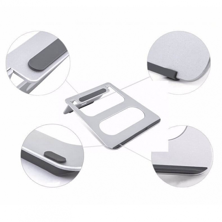 Desire2 Laptop Stander Portabel Sølv