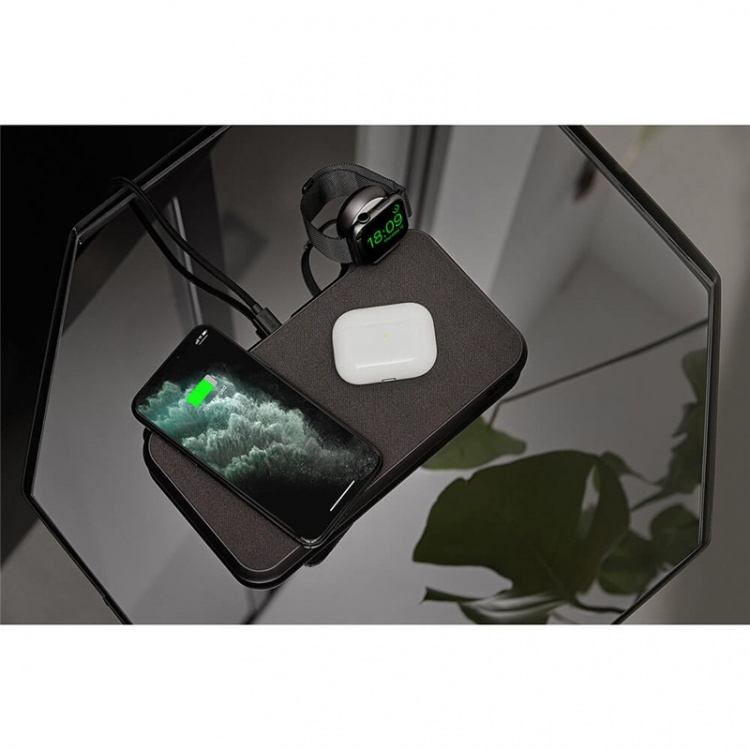 Zens Dual Bordlader Qi Liberty 16 spoler 2x15W Stofoverflade (Apple & Samsung QC) Zens Dual Bordlader Qi Liberty 16 spoler 2x15W Stofoverflade (Apple & Samsung QC)