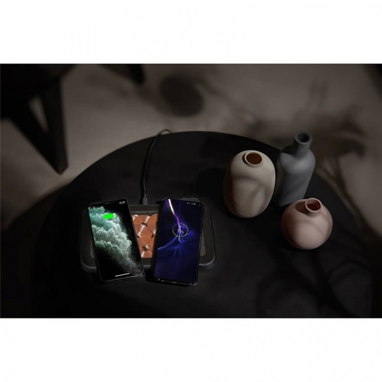 Zens Dual Bordlader Qi Liberty 16 coils 2x15W Glass Top Edition (Apple & Samsung QC)