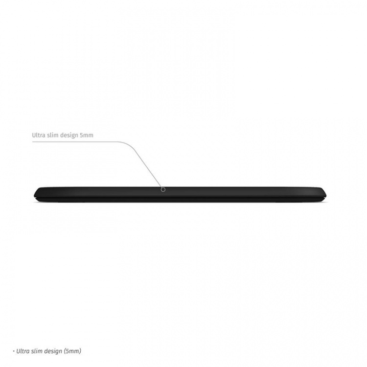 Zens Essential Single Lader Qi 10W Sort 5mm Slim (Apple + Samsung QC)