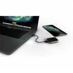 Zens Single Airpods Watch Lader Qi USB-C Aluminium Sort Zens Single Airpods Watch Lader Qi USB-C Aluminium Sort