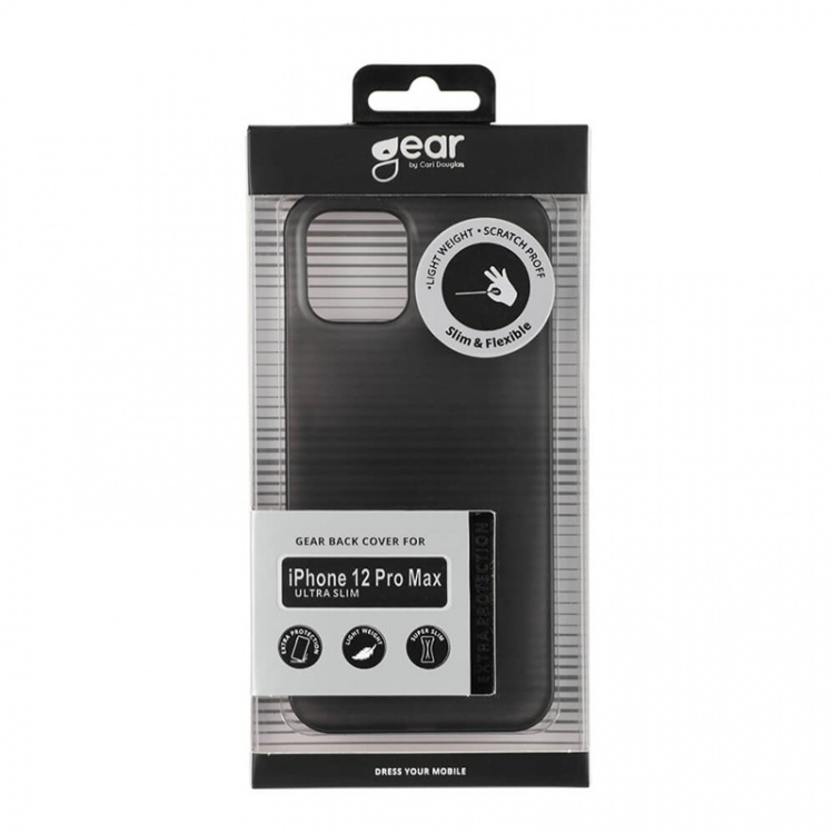 Gear Mobilcover Ultraslim Sort - iPhone 12 Pro Max
